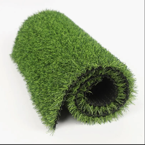 Personalizado Durable de alta densidad ignífugo impermeable 100% PE césped sintético alfombra de césped <span class=keywords><strong>artificial</strong></span> rollo para césped de jardín - Product Image 2