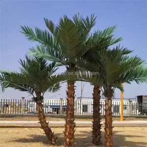 S02625 Artificial verde coqueiro palmier artificiel palmeira decoração artificial palmeiras ao ar livre para venda