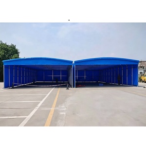 Taille : L 10m * L 5m * H 3m, Abri escamotable pliable mobile, Tente de protection UV en PVC robuste, Tente d'entrepôt - Product Image 5