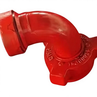 API 16C 3 en 90 °   Fig 602 F X M 6000 psi Coude de raccord rotatif pour marteau de fraccionnement, usage pétrolier