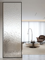 Cloison en verre semi-transparent en alliage d'aluminium et acier inoxydable pour la décoration du hall d'entrée et du salon
