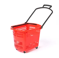 Panier de courses en plastique durable, écologique et réutilisable de haute qualité MTK avec 2 poignées réglables