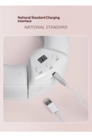 Appareil professionnel portable de nettoyage des ongles, séchage rapide, lampe à ongles UV LED double lumière en forme de croissant pour manucure