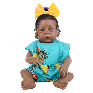 Poupée Reborn de 20 pouces, noire et brune, américaine, africaine, pour enfants, bébé, <span class=keywords><strong>bebe</strong></span>, bon cadeau, compagnons de jeu pour enfants - Product Image 6