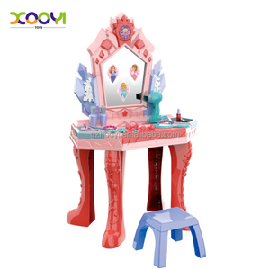 Nuovo giocattolo finto per ragazze Fashion <span class=keywords><strong>Princess</strong></span> Make up Table il mio primo comò di bellezza con porta induttiva per regali di compleanno - Product Image 6