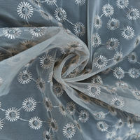 Tela de Tul con Lentejuelas y Bordado Floral para Vestido de Noche de Mujer