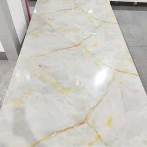 Panel de Pared de PVC Flexible de Alto Brillo 4*8 pies / Precio de Lámina UV de PVC Efecto Mármol - Product Image 3