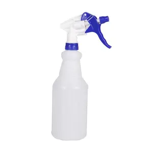 Botella de pulverización de gatillo rellenable de plástico resistente, rociador de cabeza de niebla ajustable, sin obstrucción y a prueba de fugas, 500ML