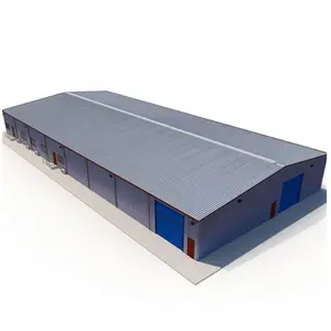 Licht Prefab Stalen Structuur Geprefabriceerde Magazijn Gebouwen Schuur Fabriek Garage Hangar