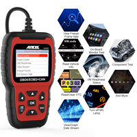 ANCEL AS500 OBD2 Araç Tarayıcısı, Dahili DTC Arama Kütüphanesi ve Tek Tuşla I/M Hazırlık Testi Özelliğiyle