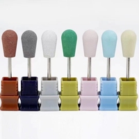 Nail Beauty Ceramics Forets en céramique Forets multicolores en céramique Accessoires pour ongles Têtes de ponçage pour manucure artistique