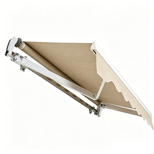 Auvent rétractable <span class=keywords><strong>motorisé</strong></span>, longueur : 4,5 m, déport : 2 m, imperméable, protection solaire et pluie, avec télécommande pour terrasse et jardin - Product Image 6