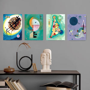 2025年批发线画包豪斯金属牌匾铁皮墙艺术海报丝网印刷环保耐用磁铁悬挂系统 - Product Image 6