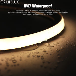 Tira de Luz LED de Neón Flexible y Cortable SMD2025 DC12/24V de Silicona, 350-500lm, para Iluminación de Armarios, Estantes y Encimeras de Cocina - Product Image 2