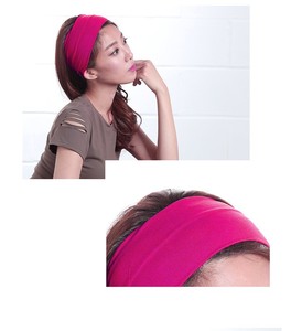 YJL 7,5 cm de ancho algodón Yoga diademas mujeres deportes diademas gran oferta diadema elástica bandas para el cabello - Product Image 2