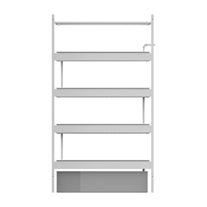 ระบบแร็คปลูกต้นไม้4ชั้นพร้อมถาดไฟสำหรับปลูกต้นไม้และต้นกล้าฟาร์มแนวตั้งในร่ม - Product Image 3