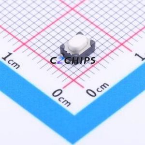 YTS810SJK Tactile Switch SMD Switch Single Pole Single Throw Oval Button 2.6N Vertical Mount - Product Image 1