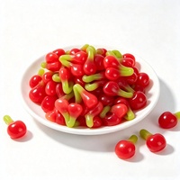 OEM Factory Wholesale Cherry-flavored Fudge Sour Flavored Colorful Cartoon-Shaped Sugar Candies Bag
