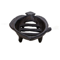 Porte-savon vintage en fonte de fer avec trou de drainage, design rustique, décoration de salle de bain style ferme, cadeau