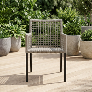 เก้าอี้สวนหวายร่วมสมัยขาเรียว - เฟอร์นิเจอร์กลางแจ้งที่ทนทาน - Product Image 2
