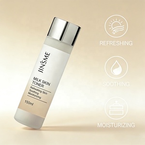 Tonique liquide de luxe pour la peau au lait, marque privée, avec acide hyaluronique et vitamine E, rafraîchissant, éclaircissant et hydratant pour tous types de peau - Product Image 2