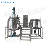Homogénéisateur réservoir mélange crème chemisé liquide mélangeur réservoir chauffage acier inoxydable mélange réservoir avec agitateur chauffant