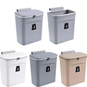 Newest High Quality Kitchen Wall Hanging Plastic Recycle Waste Bin Trash Can with Lid