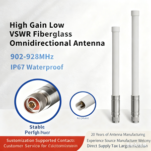 Antena WiFi Exterior de Doble Banda 2.4/5.8G, Polarización Vertical, Omnidireccional, con Cubierta de Aluminio FRP, Tipo N Hembra, TJKL-230-3' Cell - Product Image 5