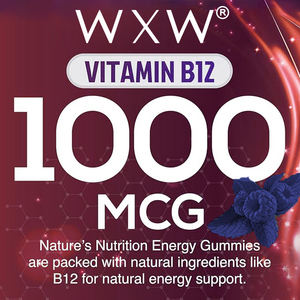 Gomitas Energéticas <span class=keywords><strong>Pre</strong></span>-Entrenamiento con Vitamina B12 y Té Verde para Apoyar la Energía y el Metabolismo - Product Image 3