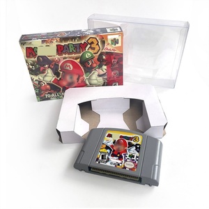 USA Party 3 Top Quality Box Thick Cardboard 64 Bit Consoles with Tray <b>Game</b> Cartridge Replacement Box for N64 - Product Image 1