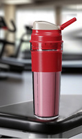 Blender portable, presse-agrumes, fonctionnement à une touche, lames en acier inoxydable 304, sans BPA, gobelet à jus de voyage pour smoothies et glace, FDA Ce
