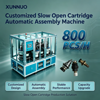 Machine d'assemblage automatique de cartouches à ouverture lente, robuste et fiable, avec moteur PLC, capacité de 800 pièces par heure pour composants de robinets