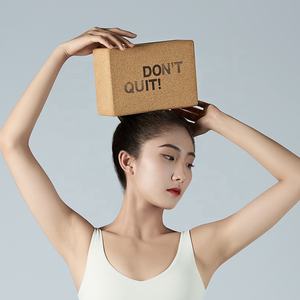 Yoga blok van kurk, op maat gemaakt logo, hoge kwaliteit, milieuvriendelijk, 3*6*9, natuurlijk, 100% kurk, hoge dichtheid - Product Image 5