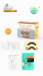 Depilación de la nariz Cera Nariz Hombres Recortador y Cera Frijoles Herramienta de limpieza Juego de eliminación rápida facial - Product Image 4