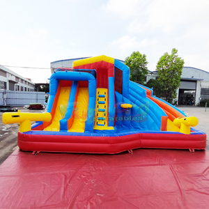 Tobogan acuatico hinchable commercial inflatable water <b>slide</b> and bounce house combo with splash <b>pool</b> - Product Image 1