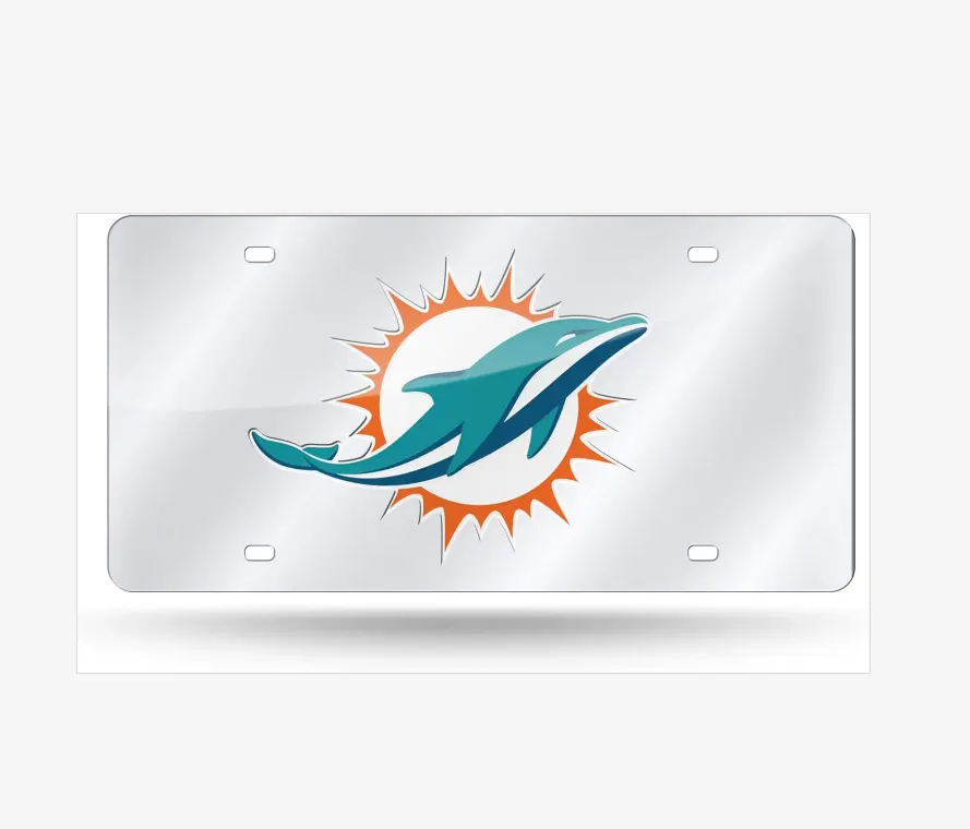 Nieuwe Nfl Miami Dolfijnen Team Logo Kentekenplaat