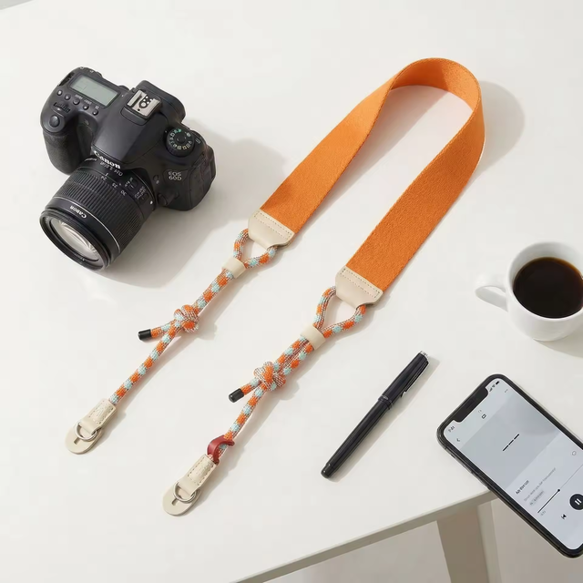 Camera & Phone Adjustable Non-Strangling Anti-Lost Portable Durable Wide Shoulder Strap for Mountaineering Outdoor Use