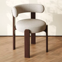 Chaises de salle à manger en bois massif de style moderne, chaises de restaurant minimalistes avec dossier, design personnalisé