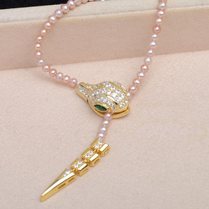 สร้อยคอเงินแท้ S925 อุปกรณ์ DIY ตัวล็อคแบบงูเปล่า สำหรับใส่ลูกปัด 6-8 เม็ด สำหรับจี้มุกและชาร์ม ปี 5804 - Product Image 1