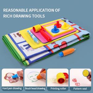 แผ่นรองวาดภาพน้ำสำหรับเด็ก Zhorya ขนาด 100*80 ซม. แผ่นวาดภาพวิเศษ Aqua Magic Doodle Pad - Product Image 6