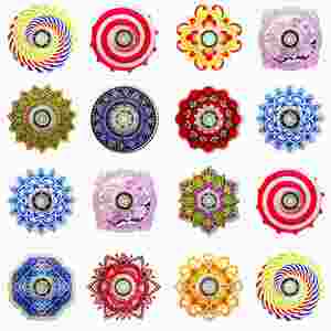 Spinner Antiestrés Personalizado con Diseño Creativo de Mandala, Estilo Retro, Colorido, Pequeño, para Aliviar el Estrés y como Regalo - Product Image 2