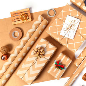 High Quality Wholesale 80g Birthday Kraft <b>Paper</b> <b>Tissue</b> 43*300cm Gift Luxury Custom Packaging <b>Wrapping</b> <b>Paper</b> Roll - Product Image 1