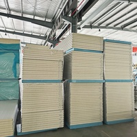 Panneaux sandwich en acier galvanisé de 200 mm avec isolation en polyuréthane PU/PIR, design industriel pour l'isolation des toits et des murs dans les chambres froides
