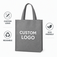 Sacs fourre-tout écologiques pliables à bandoulière avec longue poignée, en non-tissé, recyclables, haute résistance, pour le voyage, faible MOQ