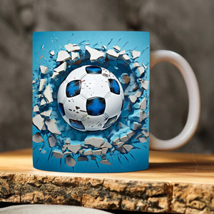 <span class=keywords><strong>3D</strong></span> Mỹ bóng đá gốm cốc thân thiện với môi cốc cà phê với thiết kế dập nổi, món quà hoàn hảo cho người hâm mộ thể thao | 2025 mới - Product Image 3