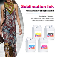 Tinta Transfer Panas 5L Langsung dari Pabrik, Saturasi Tinggi, Kompatibel dengan Semua Printhead Digital Industri Epson, Pencetakan Polyester