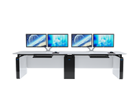 Bureau de travail réglable en hauteur Kesino pour bureau et salle de contrôle industrielle pour centre commercial, hôtel et salle de sport