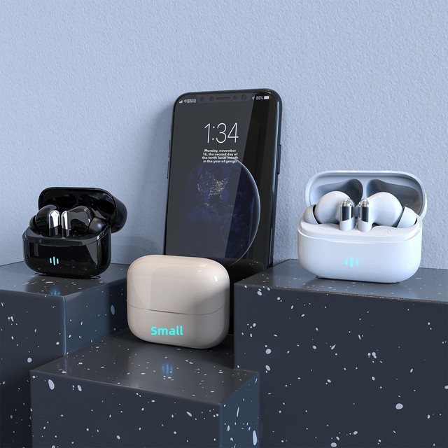 New TWS BT V5.3 Semi-In-Ear Wireless Earbuds IPX4 Waterproof 10-15H LED JL Chipset Voice Control Low Latency Type-C Sport Gaming