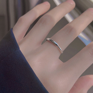 Wave Shaped Ring For Women Simple Design Open Style Index Finger Jewelry Gift Fashionable Unique Light Luxury - Product Image 3