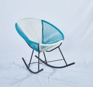 Chaise de relaxation pour terrasse, restaurant, salle à manger, haute, en rotin et en fer forgé, pour l'extérieur, cinéma, dîner en plein air - Product Image 2